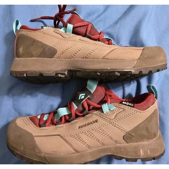 Black Diamond Equipment Mission Leather Low WP Womens Hiking Shoes Size 7 - Picture 4 of 6